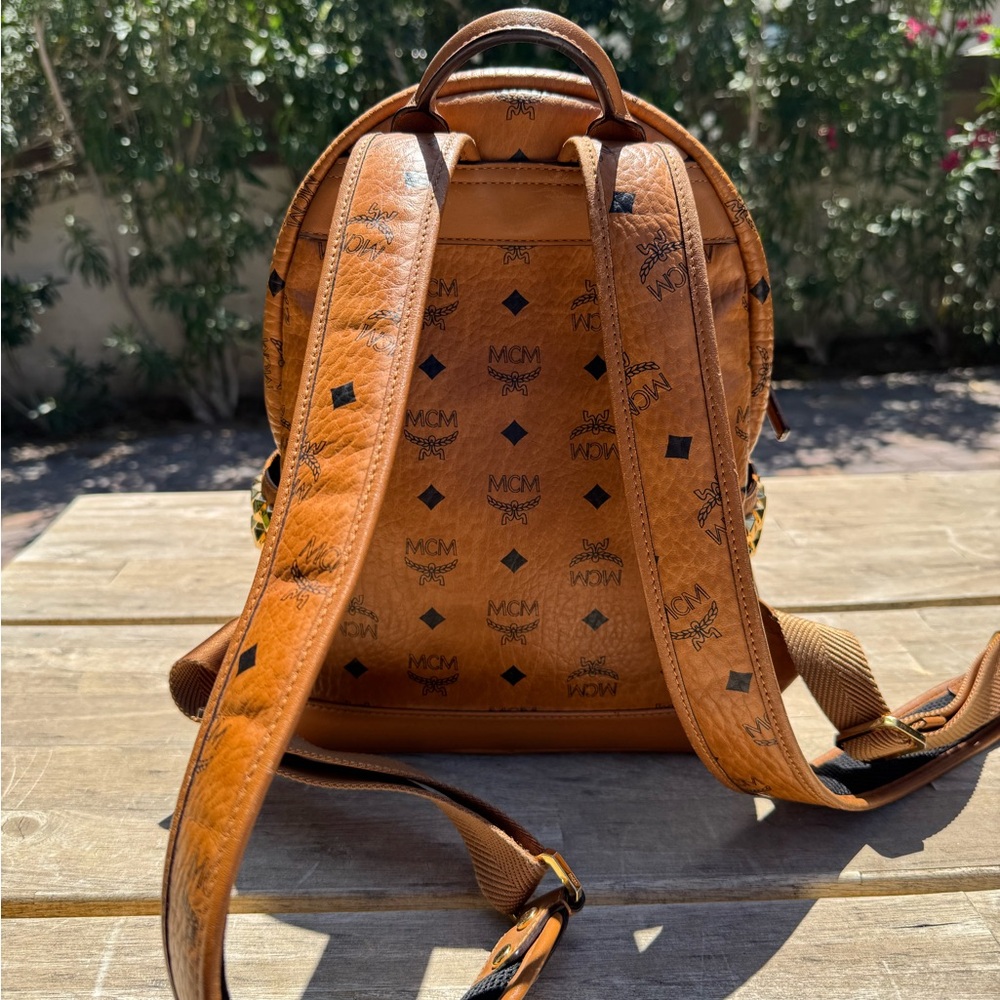 Mcm Brown Backpack - image 2